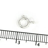 【1個売り】 留め具 シルバー925 引き輪 直径6.0mm ヒキワ クラスプ｜手芸用品 金具 飾り パーツ 部品 銀…