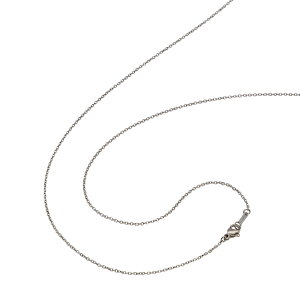 ネックレス チェーン 純チタン 小豆チェーン 幅1.3mm 長さ50cm|鎖 チタン アクセサリー レディース メンズ