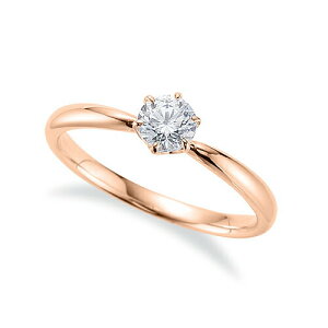 指輪 18金 ピンクゴールド 天然石 石座にメレをセットした一粒リング 主石の直径約4.4mm ソリティア しぼり腕 六本爪留め|K18PG k18 18k 貴金属 ジュエリー レディース メンズ