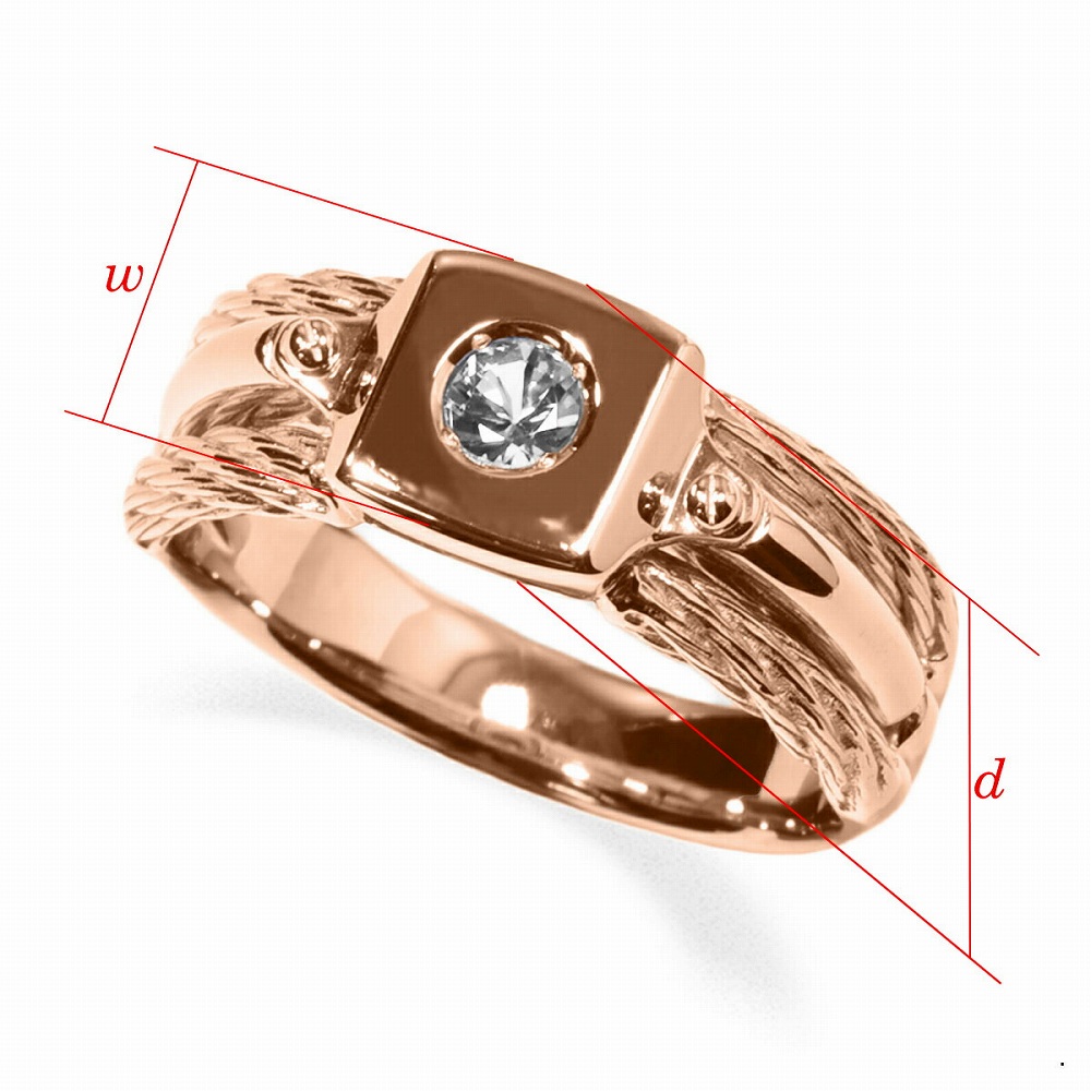 指輪 金 ピンクゴールド 天然石 ワイヤーモチーフの一粒リング 主石