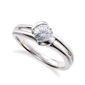 指輪 18金 ホワイトゴールド 天然石 一粒リング 主石の直径約4.8mm ソリティア 割り腕 レール留め|K18WG k18 18k 貴金属 ジュエリー レディース メンズ