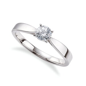 指輪 18金 ホワイトゴールド 天然石 一粒リング 主石の直径約5.2mm ソリティア 平打ち しぼり腕 四本爪留め|K18WG k18 18k 貴金属 ジュエリー レディース メンズ