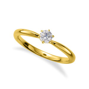 指輪 18金 イエローゴールド 天然石 ハート型石座の一粒リング 主石の直径約3.8mm ソリティア しぼり腕 六本爪留め|K18YG k18 18k 貴金属 ジュエリー レディース メンズ