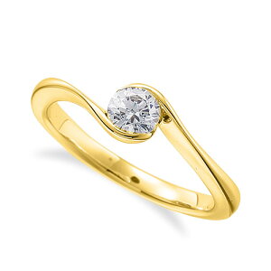 指輪 18金 イエローゴールド 天然石 一粒リング 主石の直径約5.2mm ソリティア 抱き合わせ腕 レール留め|K18YG k18 18k 貴金属 ジュエリー レディース メンズ