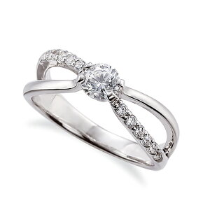 指輪 PT900 プラチナ 天然石 メレがラインになったサイドストーンリング 主石の直径約5.2mm 割り腕 四本爪留め|900pt 貴金属 ジュエリー レディース メンズ