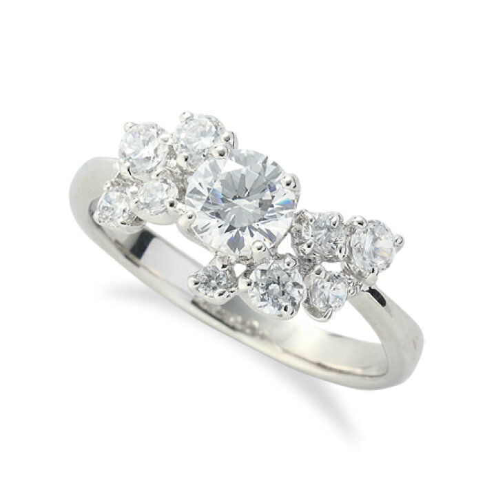 楽天市場】指輪 PT900 プラチナ 天然石 サイドストーンリング 主石の 