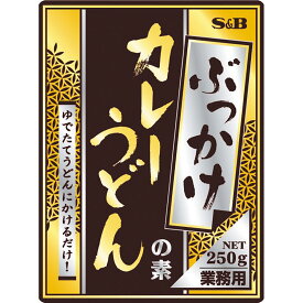 【SS期間10％OFF_カレー・パスタソース＆P10倍（条件あり）】【公式】S&B ぶっかけカレーうどんの素250g業務用 エスビー食品 公式 レトルトカレー 和風カレー