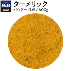 【公式】S&B セレクトスパイス ターメリック パウダー L缶 400g 業務用 エスビー食品 公式 スパイス ハーブ SELECT SPICE Turmeric ウコン