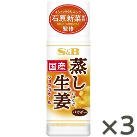 【公式】S&B 国産蒸し生姜パウダー 4.5g×3個 エスビー食品 公式 調味料 まとめ買い 国産素材