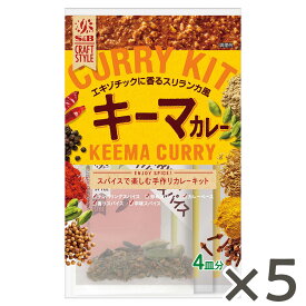 【公式】 S&B CRAFTSTYLE（クラフトスタイル） キーマカレー キット 79.2g×5個 エスビー食品 公式 スパイスセット カレー スパイス スパイスカレー スパイスカレーキット 手作りセット 調理キット