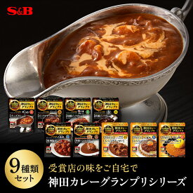 【SS期間10％OFF_カレー・パスタソース＆P10倍】【公式】S&B レトルトカレー 神田カレーグランプリ 9種セット アソート レンジ対応 エスビー食品 SB カレー レトルト 詰め合わせ セット ビーフカレー 名店 まとめ買い ギフト 送料無料