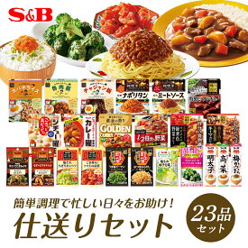 【公式】S&B 簡単調理♪仕送りセット エスビー食品 SB レンジ対応 カレー パスタ ソース 副菜シーズニング ごはんのお供 チューブ 詰め合わせ セット 仕送り おまとめ ギフト 新生活 簡便調理 お中元 お歳暮 送料無料