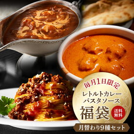【公式】 S&B 1日限定福袋 9種類セット エスビー食品 公式 レトルトカレー パスタソース 限定販売 EC限定 まとめ買い 送料無料