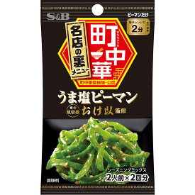 【公式】S&B 町中華シーズニング うま塩ピーマン 袋入り 15g エスビー食品 公式 スパイス ハーブ 調味料 中華料理 簡単 監修