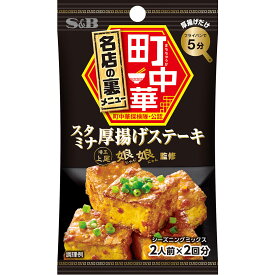 【公式】S&B 町中華シーズニング スタミナ厚揚げステーキ 袋入り 17g エスビー食品 公式 スパイス ハーブ 調味料 中華料理 簡単 監修