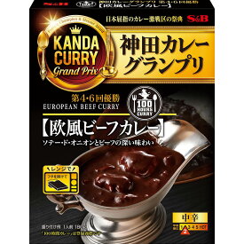 【SS期間最大15%OFF_カレー＆期間限定P10倍（条件あり）】【公式】 S&B 神田カレーグランプリ 100時間カレーB＆R 欧風 中辛 レンジ対応 180g エスビー食品 公式 レトルトカレー カレーの日 加工食品 インスタントカレー