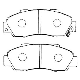 【普通自動車ブレーキパッド】HONDA ステップワゴン型式: RF1, RF2, RF3, RF4, RF5, RF6, RF7, RF8　オデッセイ型式: RA1, RA2, RA3, RA4, RA5　HR-V型式: GH1,GH2,GH3,GH4 フロントブレーキパッド左右セット 4枚セット　GAB品番: GABF-H01W358　【送料無料】