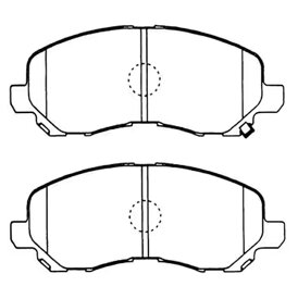 【普通自動車ブレーキパッド】MITSUBISHI デリカ D:5 型式: CV2W, CV4W, CV1W, CV5W　フロント用　ブレーキパッド　左右セット　4枚セット　GAB品番: GABF-T16W650 【送料無料】