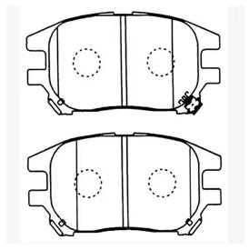 【普通自動車ブレーキパッド】TOYOTA ハリアー 型式: ACU30W, ACU35W, MHU38W, GSU30W, GSU31W, GSU35W, GSU36W　フロント用　ブレーキパッド　左右セット　4枚セット　GAB品番: GABF-N25W678【送料無料】