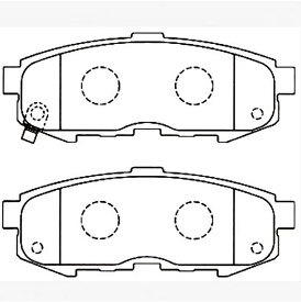 【普通自動車ブレーキパッド】　MAZDA　MPV型式: LWFW, LW3W　年式: H15/10～H18/02　 リア用ブレーキパッド　左右セット　4枚セット　GAB品番: GABF-Z31W704【送料無料】