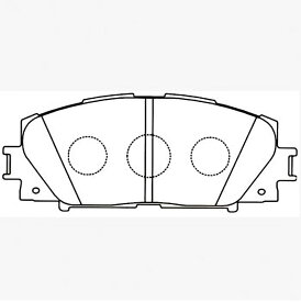 【普通自動車ブレーキパッド】TOYOTA　ヴィッツ 型式: 　イスト 型式: NCP60, NCP61, NCP65　フロント用ブレーキパッド　左右セット　4枚セット　GAB品番: GABF-TZD34714【送料無料】