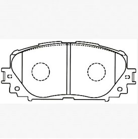 【普通自動車ブレーキパッド】　TOYOTA ラクティス 型式: NSP120, NSP122, NCP120, NCP122, NCP125　フロント用ブレーキパッド　左右セット　4枚セット　GAB品番: GABF-TD35715【送料無料】