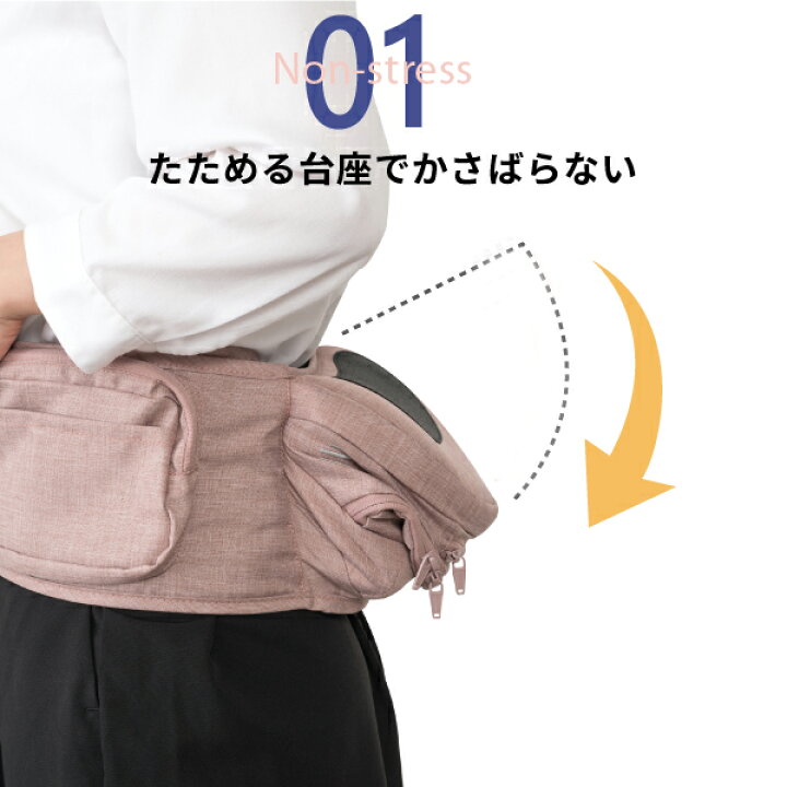 楽天市場】ナップナップ たためるヒップシートTran・シングル  
