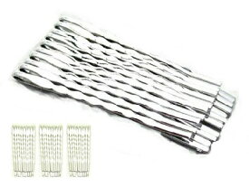 Zigzag_Pin 10本セット マルチ 3セット チドリピンアメリカンピン アメリカピン ヘアピン ヘアアクセサリー アメピン