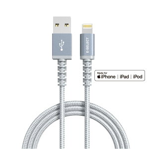 ���C�g�j���O�P�[�u�� �f�[�^�ʐM �[�d 1m �f���ɋ��� MFI�F�ؕi �A�b�v�� iPhone iPad Lightning �P�[�u�� 6�����ۏ� Apple MFI�F�� ���C�g�j���OUSB�P�[�u�� ES-LTP1HG