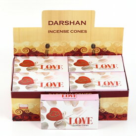 【特別価格】「ダルシャン コーン香36個入り ラブ 素敵なプレゼント付!!」【送料無料】DARSHAN LOVE/お香/激安/インド/【重要】※沖縄・離島・一部地域は送料がかかります。