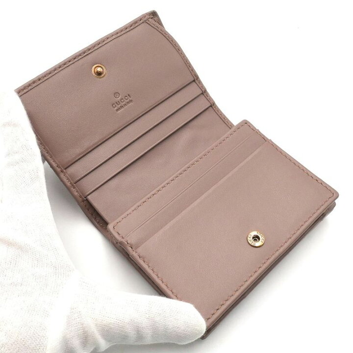 楽天市場】[返品OK] グッチ GGマーモント コンパクトウォレット 466492  