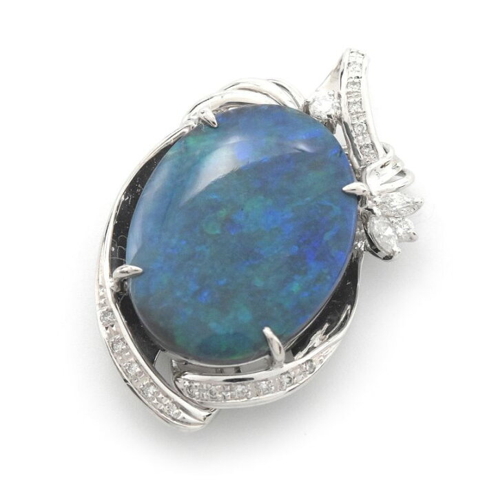 Pt900 天然オパールペンダントヘッド ブラックオパール 0.61ct  