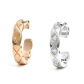 [返品OK] シャネル ココクラッシュイヤーカフ J11656 K18PG K18WG ダイヤモンド 両耳用 ピンクゴールド ホワイトゴールド 地金4.8g 【中古】【送料無料】