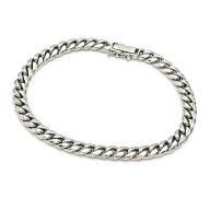 [返品OK] 喜平ブレスレット 2面シングル 内周18.4cm 全長20.0cm 33.3g Pt900 プラチナ キヘイブレスレッ…
