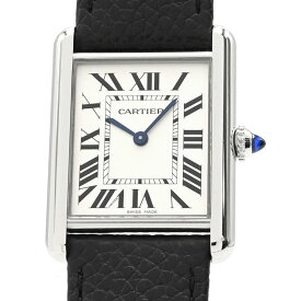[3年保証/返品OK] カルティエ ボーイズ タンクマストドゥカルティエウォッチLM WSTA0041 タンクマストLM シルバー クオーツ 腕時計【中古】【送料無料】