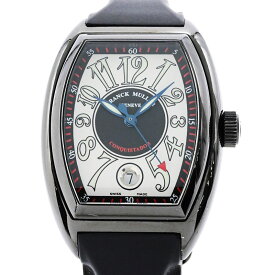 [3年保証/返品OK] フランクミュラー メンズ コンキスタドール 8000SCJ カレンダー トノウカーベックス ホワイト 白 自動巻き 腕時計【中古】【送料無料】