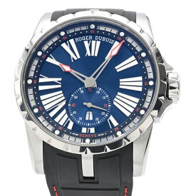 [3年保証/返品OK] ロジェデュブイ メンズ エクスカリバー45 DBEX0602 チタン スモールセコンド 裏スケ 日付 ブルー 自動巻き 腕時計【中古】【送料無料】