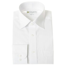 形態安定 ワイシャツ メンズ カッターシャツ シャツハウス レギュラーフィット 白無地 セミワイドカラー 定番