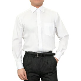超形態安定 白 無地 メンズ ワイシャツ シャツ ドレスシャツ レギュラーフィット シャツハウス セミワイドカラー 就活 リクルート 26FA 06WH