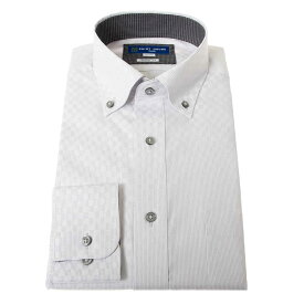 ワイシャツ 形態安定 長袖 グレードビー チェック 市松模様 ボタンダウン 標準 シャツハウス メンズ カッターシャツ