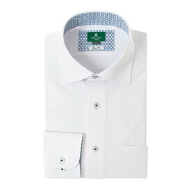 ノーアイロン メンズ ワイシャツ ニット ニットシャツ S M L LL 長袖 白 ホワイト セミワイド スリム シャツハウス シャツ 裄詰め不可