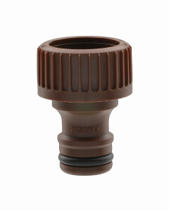 GAONA ガオナ KAKUDAI カクダイ 【GA-QA007】 ネジ口金 ワンタッチ接続用 (蛇口ニップル G1/2 ネジのある蛇口用 ブラウン)