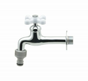 GAONA ガオナ KAKUDAI カクダイ 【GA-RA014】 ネジ口金付き胴長横水栓 (ガーデン用 おしゃれ)