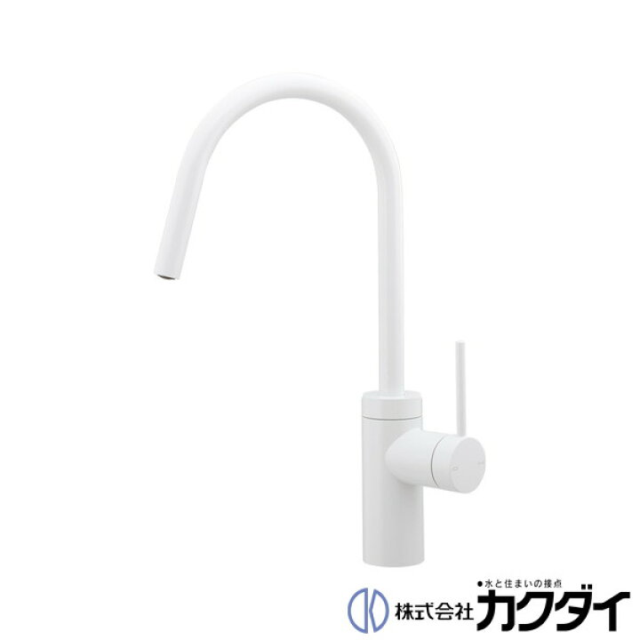 楽天市場】カクダイ KAKUDAI【183-299-W】シングルレバー混合栓 