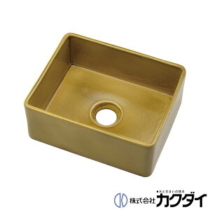 カクダイ KAKUDAI※メーカー直送のみ※【493-249-Y】※角型手洗器 初 陶器製(美濃焼)