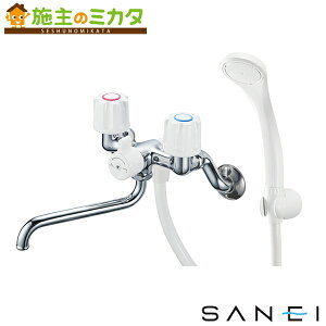 【在庫あり】三栄水栓 SANEI 【SK11-W-13】 ツーバルブシャワー混合栓 混合水栓 共用形 浴室用