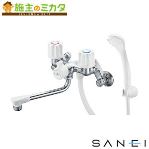 三栄水栓 SANEI【SK1104D-W-13】ツーバルブシャワー混合栓