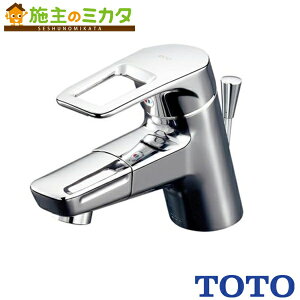 TOTO 台付シングル混合水栓(エコシングル、吐水口回転、ワンプッシュ  