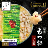 【福岡県売上No.1】博多もつ鍋おおやま もつ鍋 選べる みそ味 しょうゆ味【5人前】/ 博多もつ鍋 もつ鍋お…