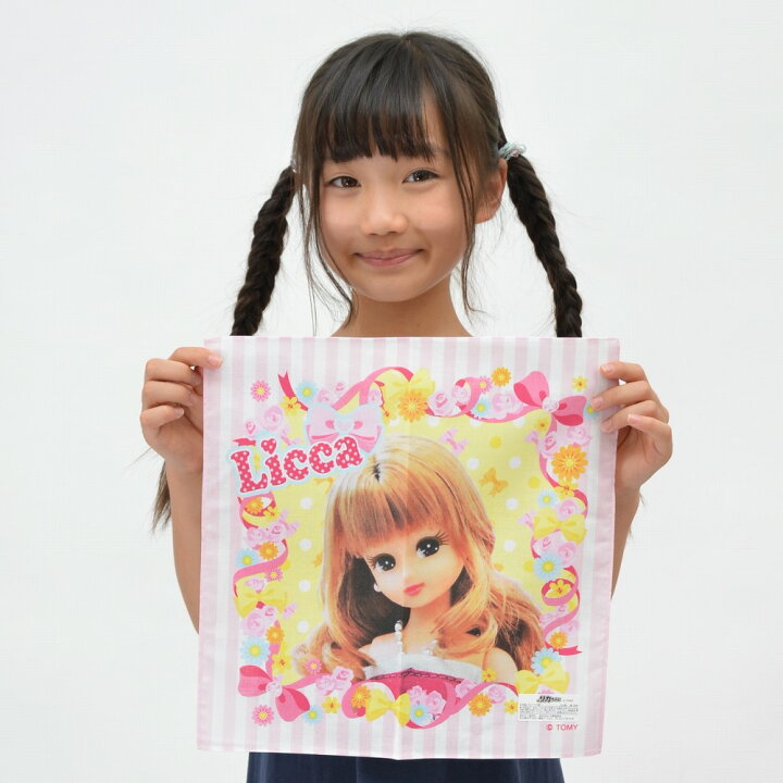 楽天市場 リカちゃん ハンカチ Lc 3001 アップ キャラクター 30ｃｍ 綿 小学生 子供 女の子 女児 女子 キッズ 子供用 プレゼント 入園 入学 準備 お祝い メール便 薄手 タオルハンカチ ハンカチタオル 手洗い 大橋幾商店 セレクトショップ大橋幾